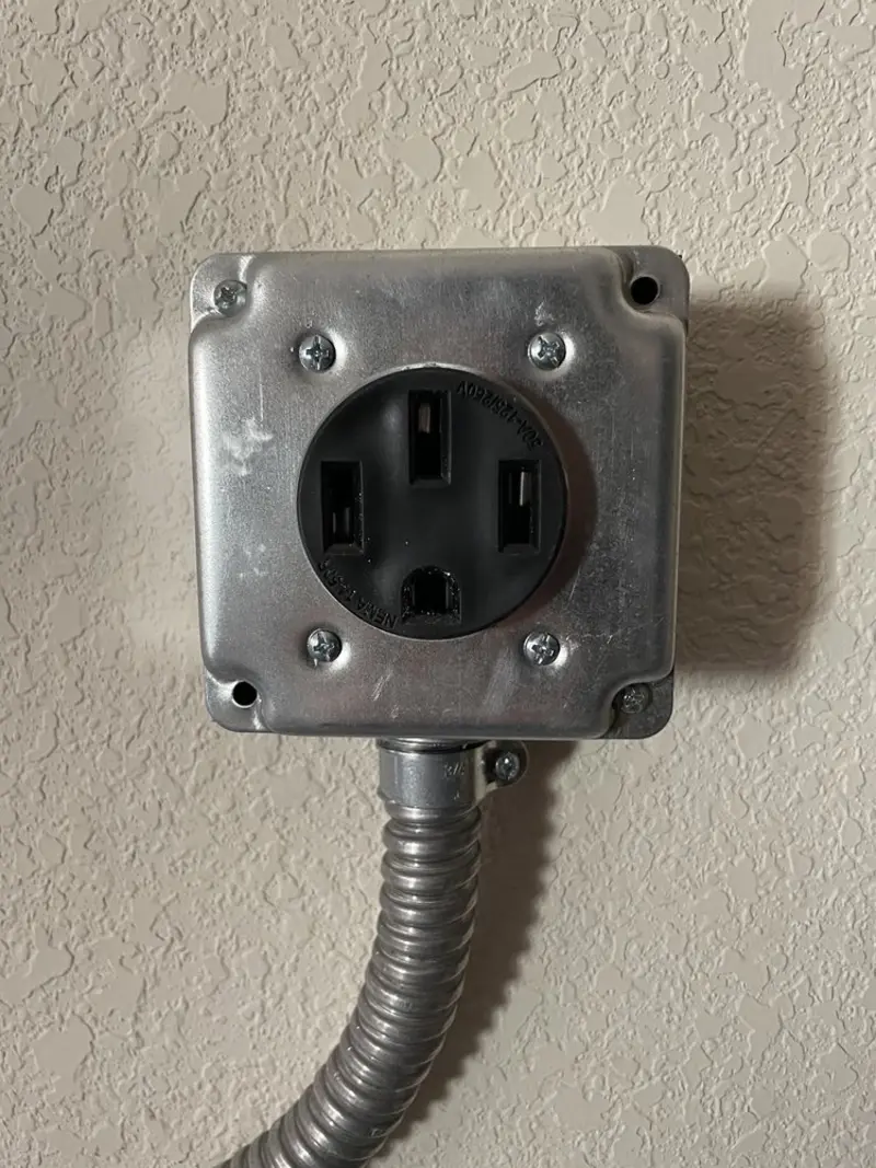 NEMA 14-50 outlet installed for Smart Home Electrical in Texarkana